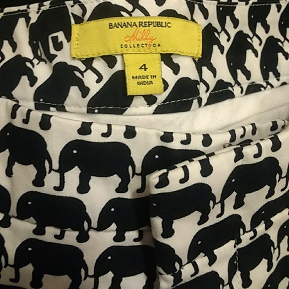 Milly for Banana Republic Elephant Print Shorts - Picture 4 of 5